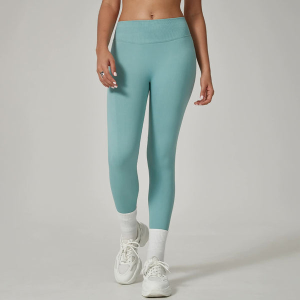 Light Blue High Waisted Butt Lift Yoga Pants For Women Peach Hip Design Full Length Leggings Activewear Pants