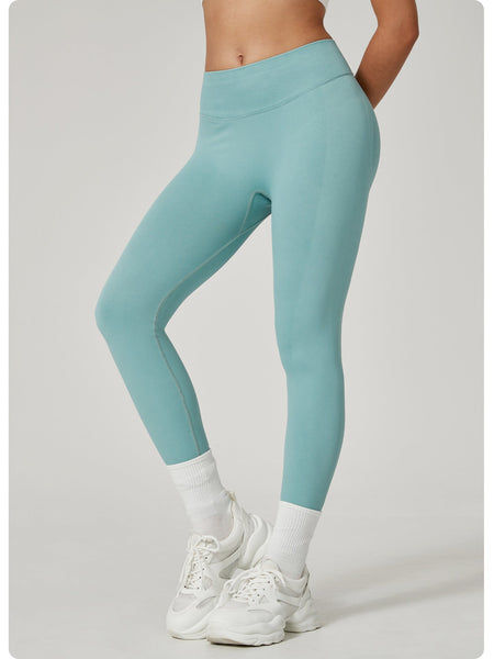 Light Blue High Waisted Butt Lift Yoga Pants For Women Peach Hip Design Full Length Leggings Activewear Pants