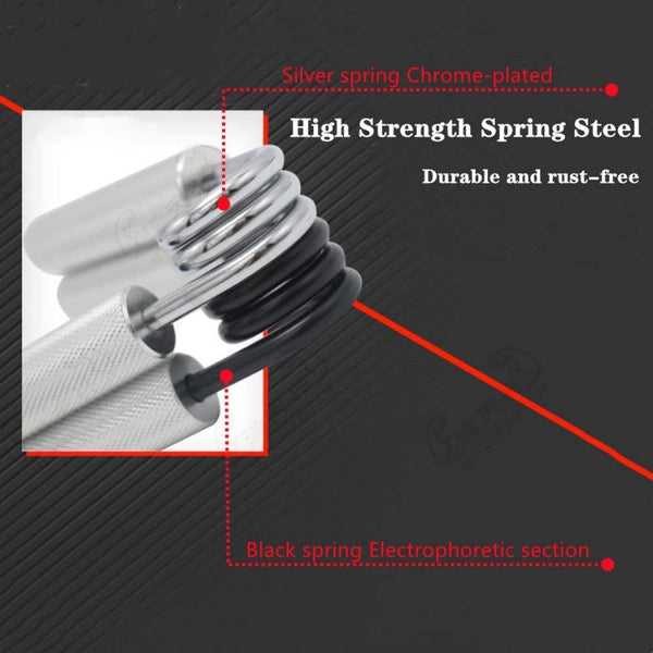 Elosung 2 Pcs Aluminum Color Heavy Duty Metal Hand Grip Strengthener Training Equipment For Rehabilitation & Fitness With Adjustable Resistance 50Lb H