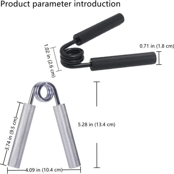 Elosung 2 Pcs Black Heavy Duty Metal Hand Grip Strengthener Training Equipment For Rehabilitation & Fitness With Adjustable Resistance 100Lb Hand Grip