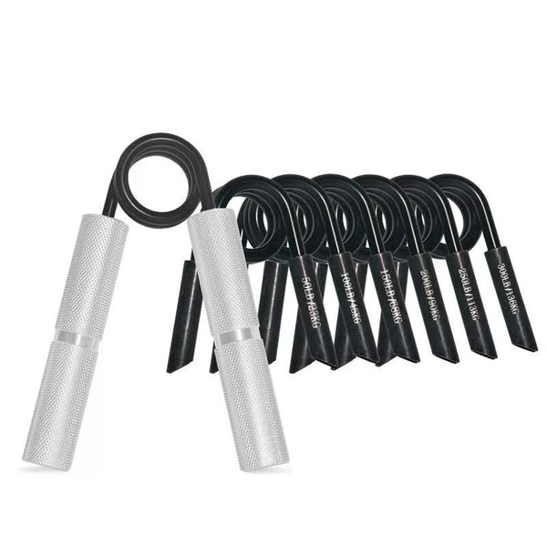 7 In 1 Aluminum Metal Grip Strength Trainer Set With Adjustable Resistance Wrist Finger And Arm Exercisei50lb 350Lbi Resistance Trainers