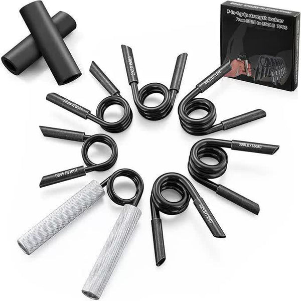 4 In 1 Aluminum Metal Grip Strength Trainer Set With Adjustable Resistance Wrist Finger And Arm Exercise I50lb 200Lbi Resistance Trainers