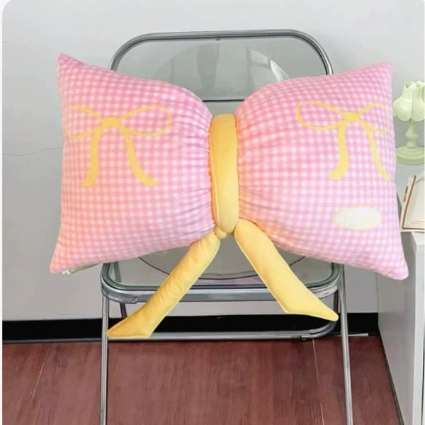 Cute Butterfly Knot Pillow Soft Bed Seat Cushion Decorative Throw 65 X 40Cm Pillows