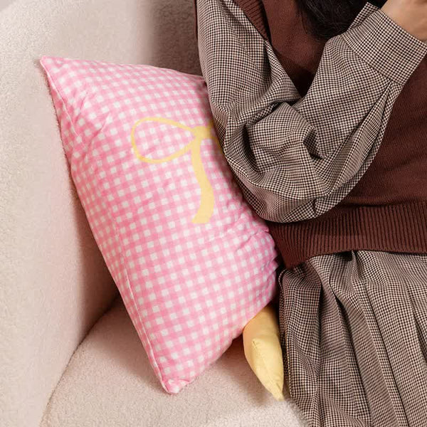 Cute Butterfly Knot Pillow Soft Bed Seat Cushion Decorative Throw 65 X 40Cm Pillows