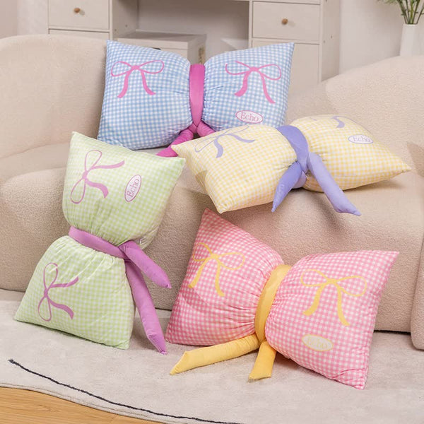 Cute Butterfly Knot Pillow Soft Bed Seat Cushion Decorative Throw 65 X 40Cm Pillows