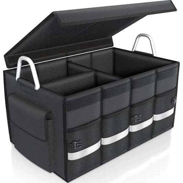 Foldable Car Storage Box With Metal Handle Trunk Organizer For Efficient Vehicle 60 * 35 30 Cm Other Car Interior