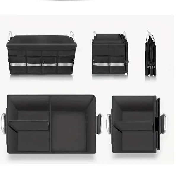 Foldable Car Storage Box With Metal Handle Trunk Organizer For Efficient Vehicle 60 * 35 30 Cm Other Car Interior