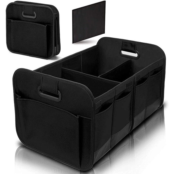 Elosung Foldable Fabric Car Trunk Organizer Collapsible Storage Box For Vehicle Organization 60X37x31cm Car Organisers