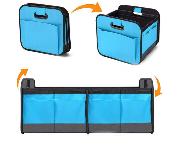 Foldable Fabric Car Trunk Organizer Collapsible Storage Box For Vehicle Organization 60X37x31cm Car Organisers