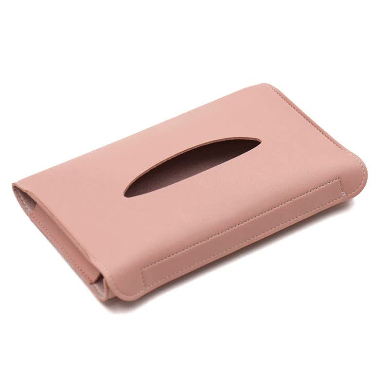 2 Pcs Car Sun Visor Tissue Holder Pu Leather Napkin Dispenser For Vehicle Interior Car Organisers