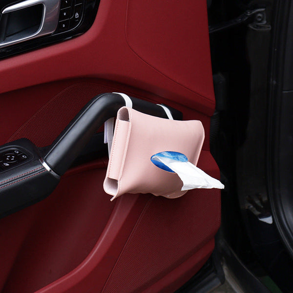 2 Pcs Car Sun Visor Tissue Holder Pu Leather Napkin Dispenser For Vehicle Interior Car Organisers