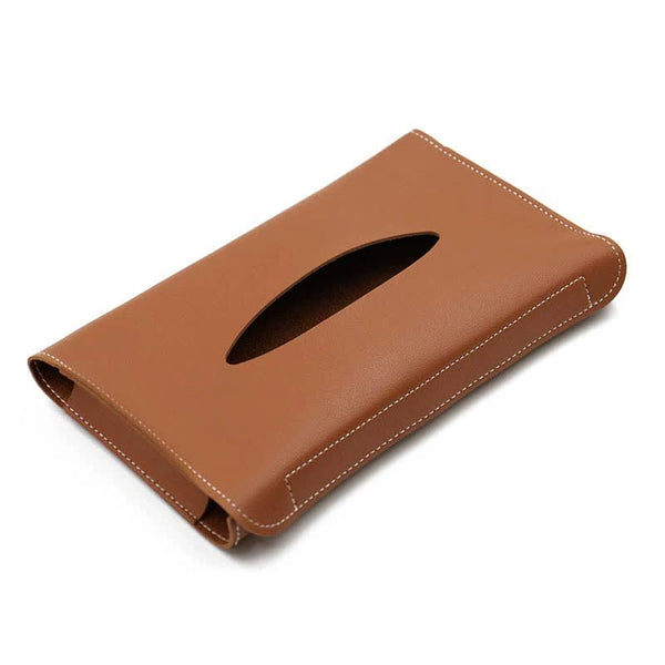 2 Pcs Car Sun Visor Tissue Holder Pu Leather Napkin Dispenser For Vehicle Interior Car Organisers