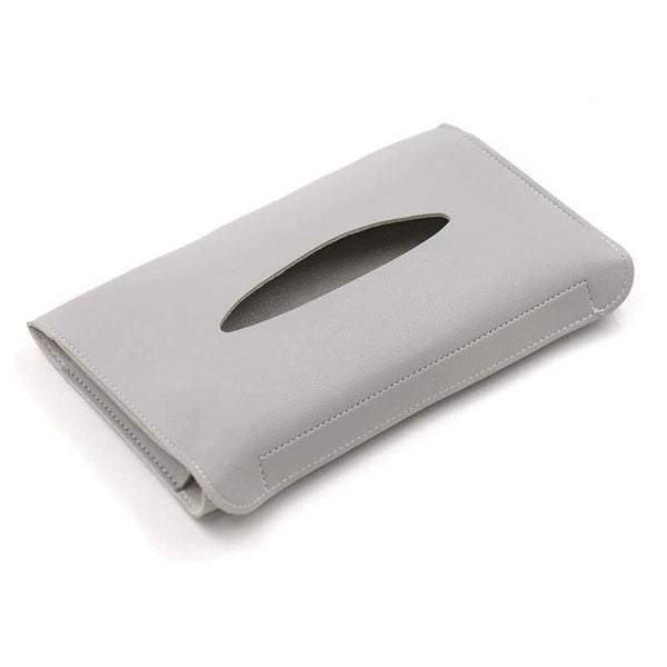 2 Pcs Car Sun Visor Tissue Holder Pu Leather Napkin Dispenser For Vehicle Interior Car Organisers