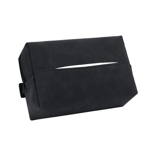 Elosung 2 Pcs Black Stylish Car Tissue Box For Seat Back Interior Pack Armrest Sun Visor 18.5X12.5X7cm Other Car Interior
