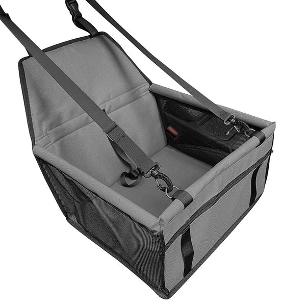 Dark Gray Pet Car Seat Dogs Cats Cover Travel Carrier With Safety Belt Pet Transport