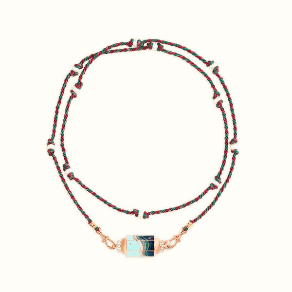 Veile Studios Mystical Tarot Charm Necklace Boho Pendant Ocean Pattern Necklaces & Pendants