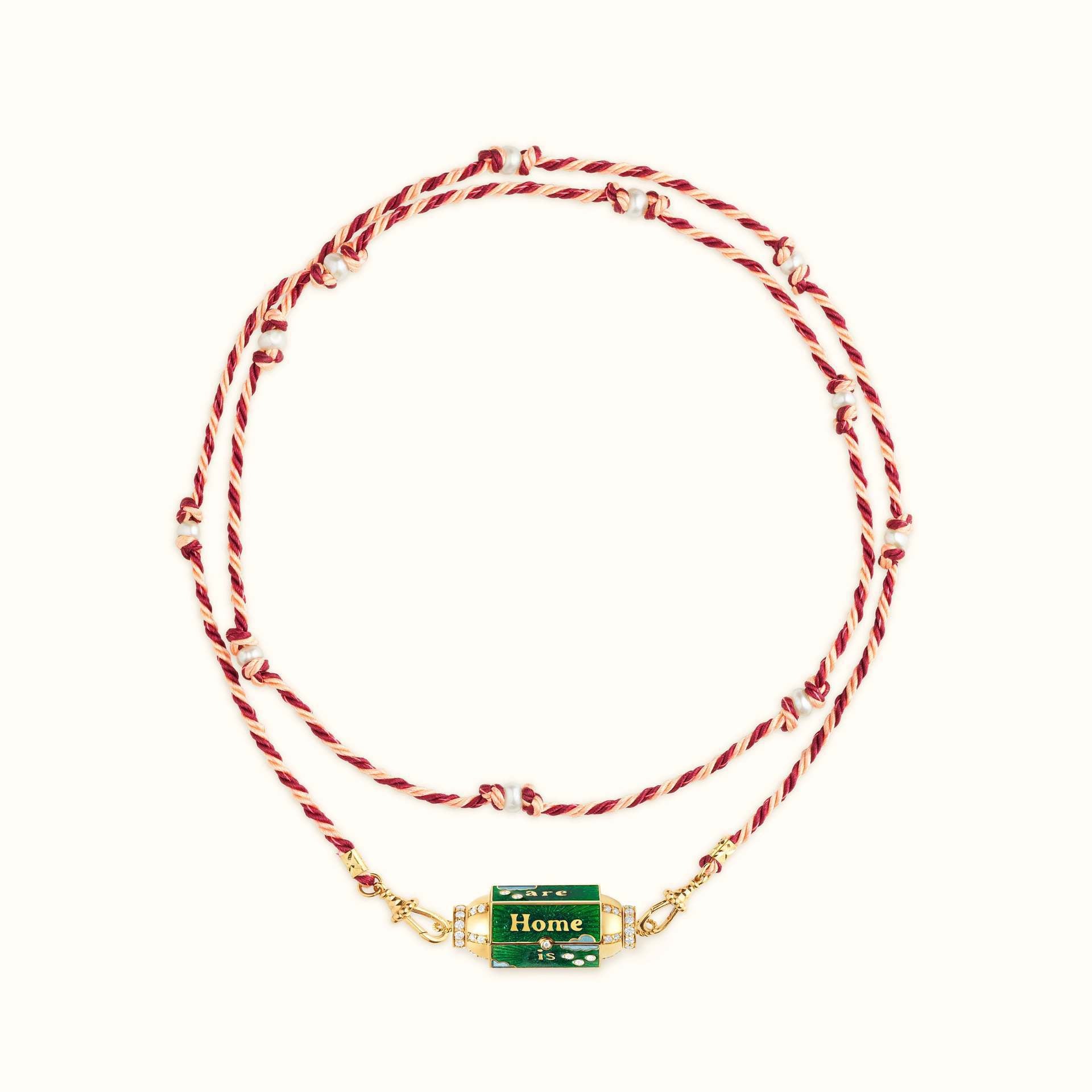 Veile Studios Mystical Tarot Charm Necklace Boho Pendant(Home Text) Necklaces & Pendants