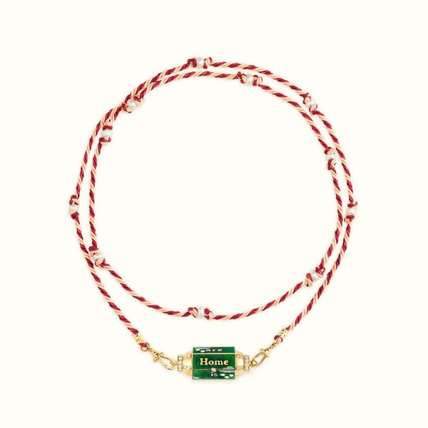 Veile Studios Mystical Tarot Charm Necklace Boho Pendant(Home Text) Necklaces & Pendants