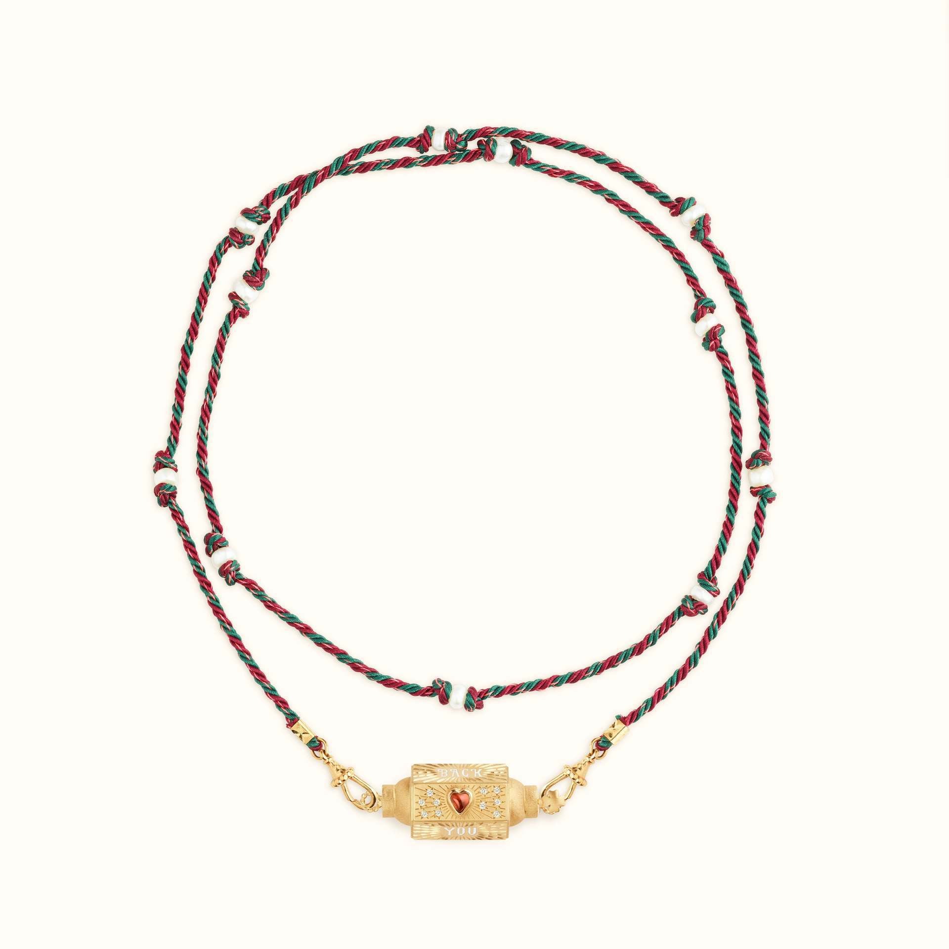 Veile Studios Mystical Tarot Charm Necklace Boho Pendant(Red Love Heart) Necklaces & Pendants