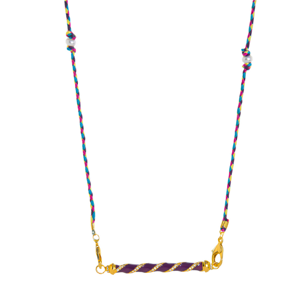 Veile Studios Mystical Tarot Charm Necklace Boho Pendant Purple Rotation Necklaces & Pendants