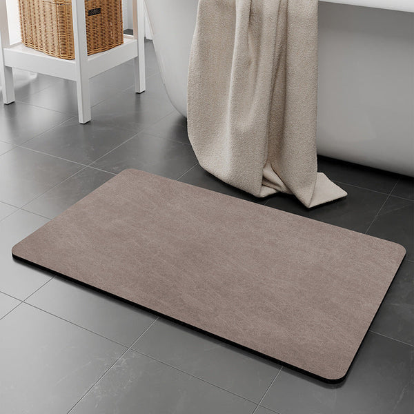 Elosung 1 Sets Of Brown Quick Dry Absorbent Non Slip Bath Rug For Bathroom Kitchen & Entryway 60X90cm Bath Mats Rugs & Toilet Covers