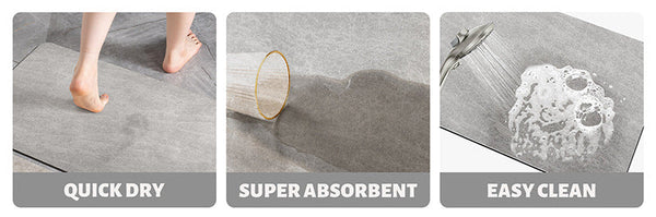 Green Quick Dry Absorbent Non Slip Bath Rug For Bathroom Kitchen Entryway 60X90cm Bath Mats Rugs & Toilet Covers