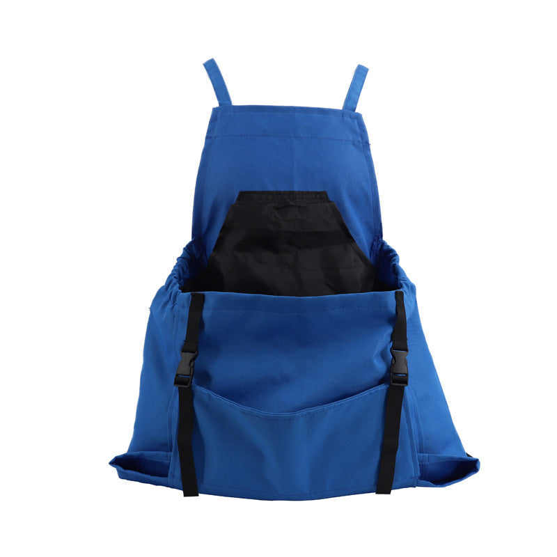 Elosung Blue Harvesting Apron Outdoor Picking Bag Gardening Tool Large Pocket Release Design Tool Carriers Aprons & Belts