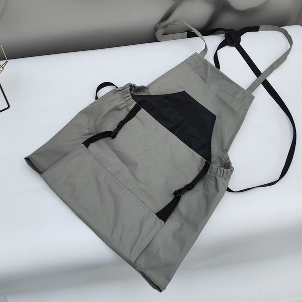 Elosung Gray Harvesting Apron Outdoor Picking Bag Gardening Tool Large Pocket Release Design Tool Carriers Aprons & Belts