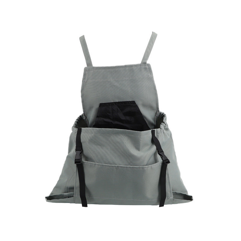 Elosung Gray Harvesting Apron Outdoor Picking Bag Gardening Tool Large Pocket Release Design Tool Carriers Aprons & Belts