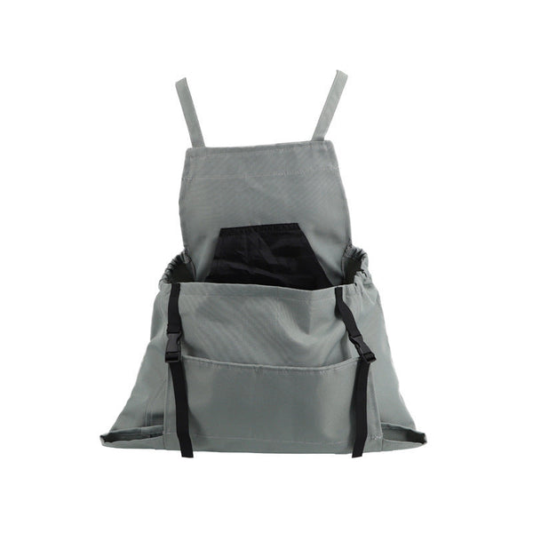 Elosung Gray Harvesting Apron Outdoor Picking Bag Gardening Tool Large Pocket Release Design Tool Carriers Aprons & Belts