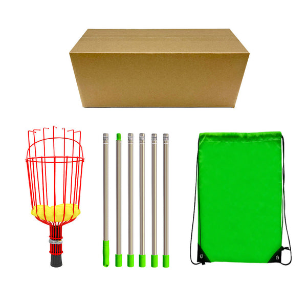 Fruit Picking Tool With Telescopic Pole Stainless Steel 2.4M Other Garden Hand Tools & Equipment