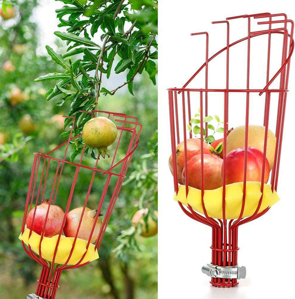 Fruit Picking Tool With Telescopic Pole Stainless Steel 4M Other Garden Hand Tools & Equipment