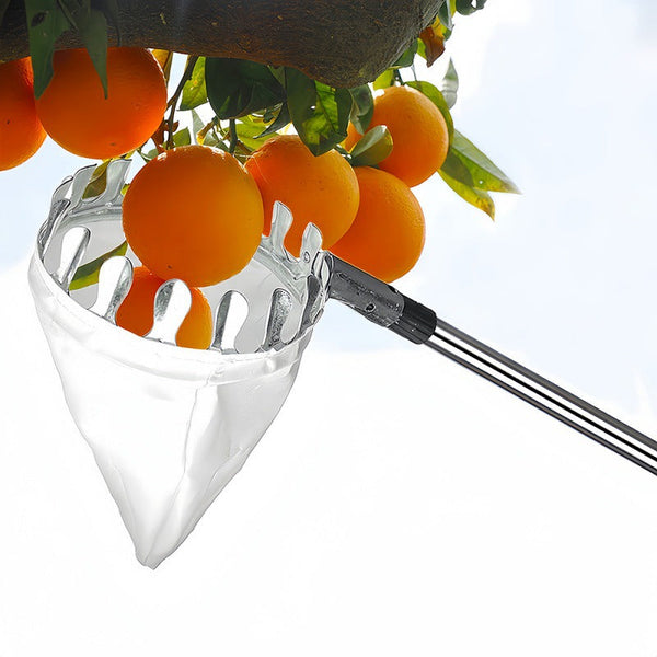Telescoping Fruit Picker Apple Peach Persimmon Harvesting Tool With Collection Bag High Reach Catcher 4M Other Garden Hand Tools & Equipment