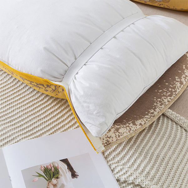 Elosung Pair Of Adjacent Flower Room Tied Cotton Gauze Pillow Cover Insert Not Included 52 X 75Xm Pillow Cases