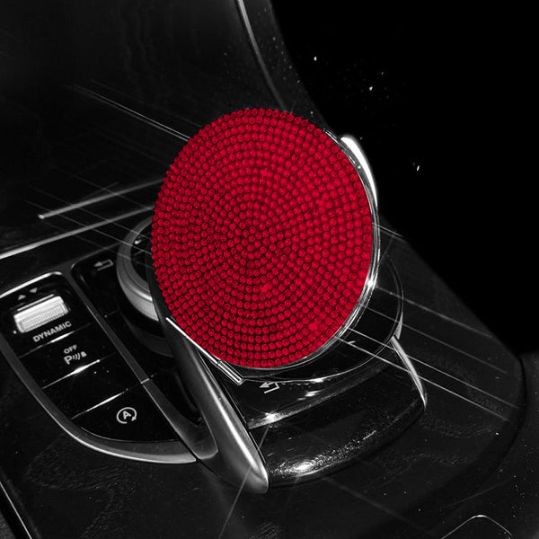 Elosung Red Sparkling Rhinestone Compact Mirrors (Each With Full Diamond Design) Makeup Mirrors