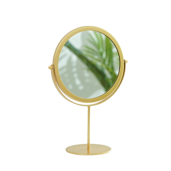 Gold Rotating Tabletop Makeup Mirror 360 Swivel Vanity Makeup Mirrors