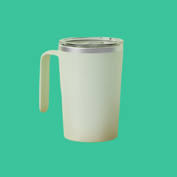 Automatic Mixing Coffee Cup Stainless Steel Magnetic Stirrer Handle Style Straws & Stirrers