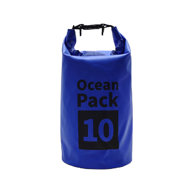 Elosung Blue 10L Waterproof Dry Bag Pvc Mesh Rafting Swimming Backpack Dry Bags