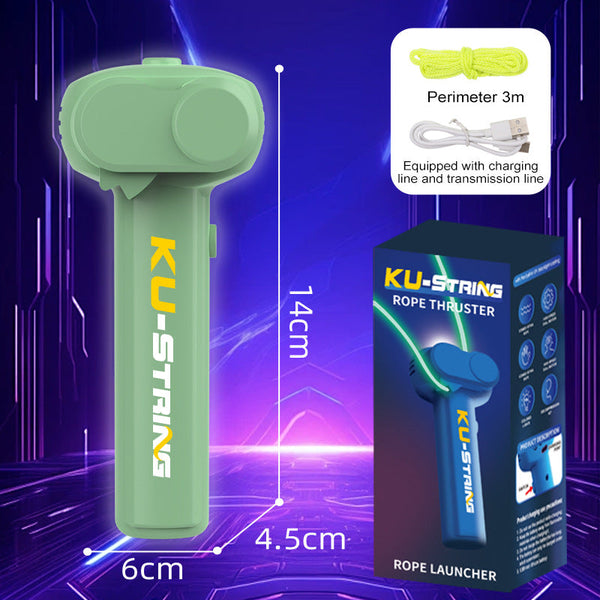 Green 3 Meter Glow In The Dark Rope Launcher Toy Fun Stress Relief For All Ages Other Outdoor Toys