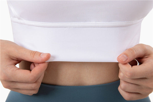 Yellow Cross Back Yoga Sports Bra For Women High Support & Shockproof Fitness Sports Bras