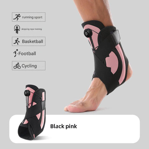Elosung 1 Pair Black Pink Adjustable Ankle Brace Compression Support For Running Sports And Recovery Orthotics Braces & Sleeves