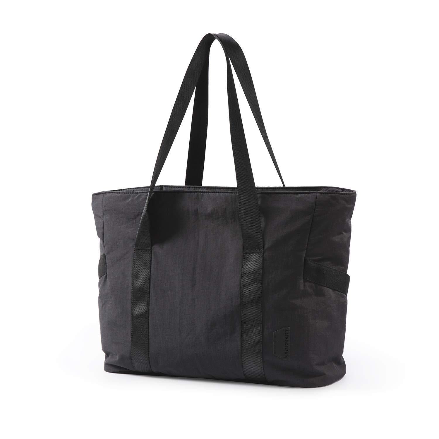 Black Stylish And Practical Water Resistant Tote Bag For Daily Use & Yoga Spacious With Convenient Compartments Women's Bags & Handbags