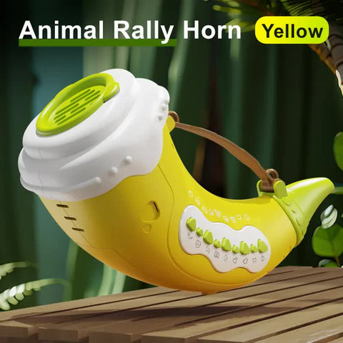 Yellow Interactive Animal Sound Whistle Horn For Kids Lung Capacity Training 30+ Effects Toy Educational Toys