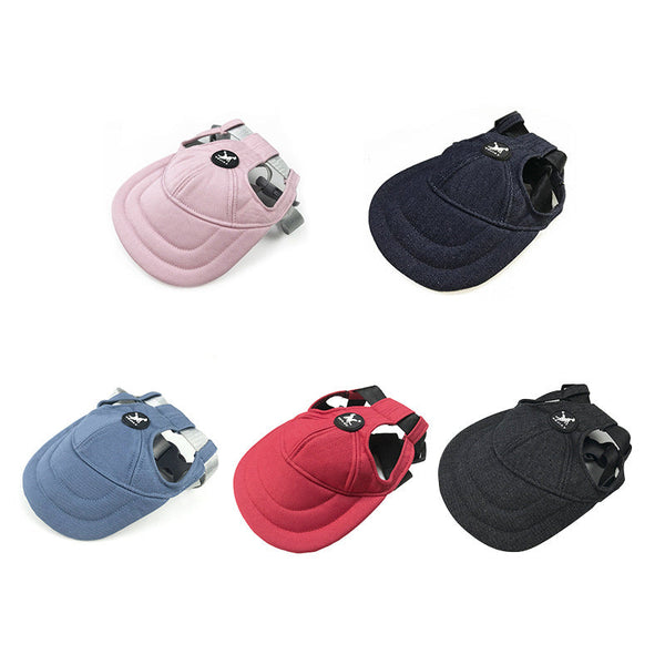 Size Pink Pet Baseball Cap For Cats Dogs Cute Sun Protection Hat Outdoor Adventures Dog Costumes