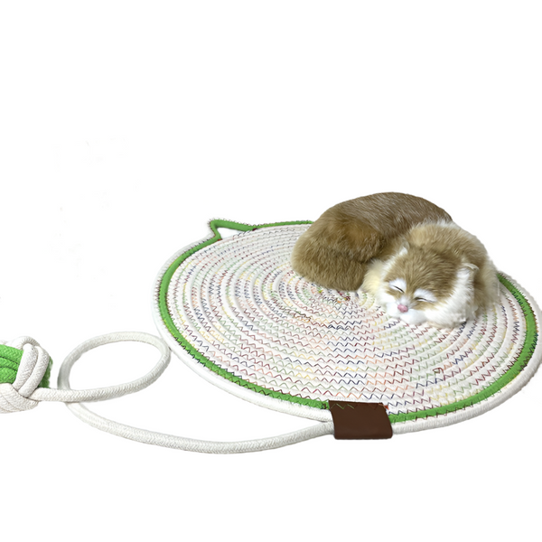 3 Pcs White Green Durable Cat Scratching Mat With Toy Ball Washable Multi Functional 50Cm Furniture & Scratchers