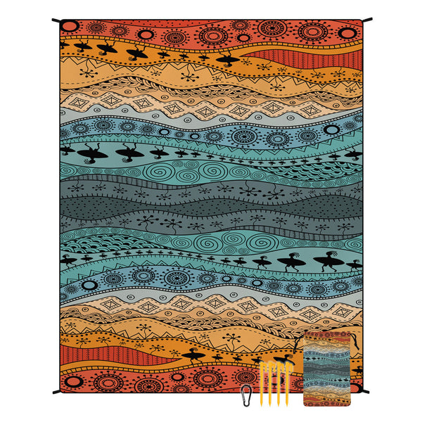 Style Std 001 12 Colorful Quick Dry Beach Mat Sand Proof Waterproof Outdoor Picnic Blanket Compact & Lightweight Picnic Rugs