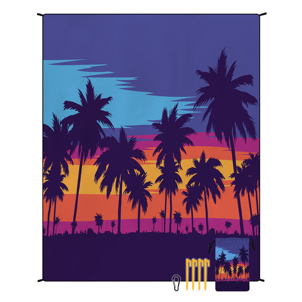 Elosung Style Std 001 14 Colorful Quick Dry Beach Mat Sand Proof Waterproof Outdoor Picnic Blanket Compact Lightweight Picnic Rugs