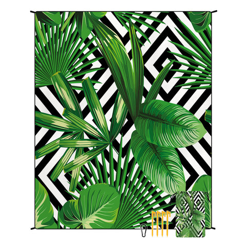 Style Std 001 15 Green Quick Dry Beach Mat Sand Proof Waterproof Outdoor Picnic Blanket Compact Lightweight Picnic Rugs