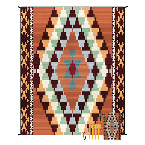 Style Std 00 17 Brown Quick Dry Beach Mat Sand Proof Waterproof Outdoor Picnic Blanket Compact Lightweight Picnic Rugs