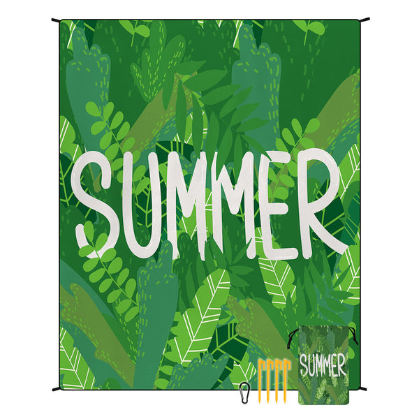 Style Std 001 19 Green Quick Dry Beach Mat Sand Proof Waterproof Outdoor Picnic Blanket Compact & Lightweight Picnic Rugs